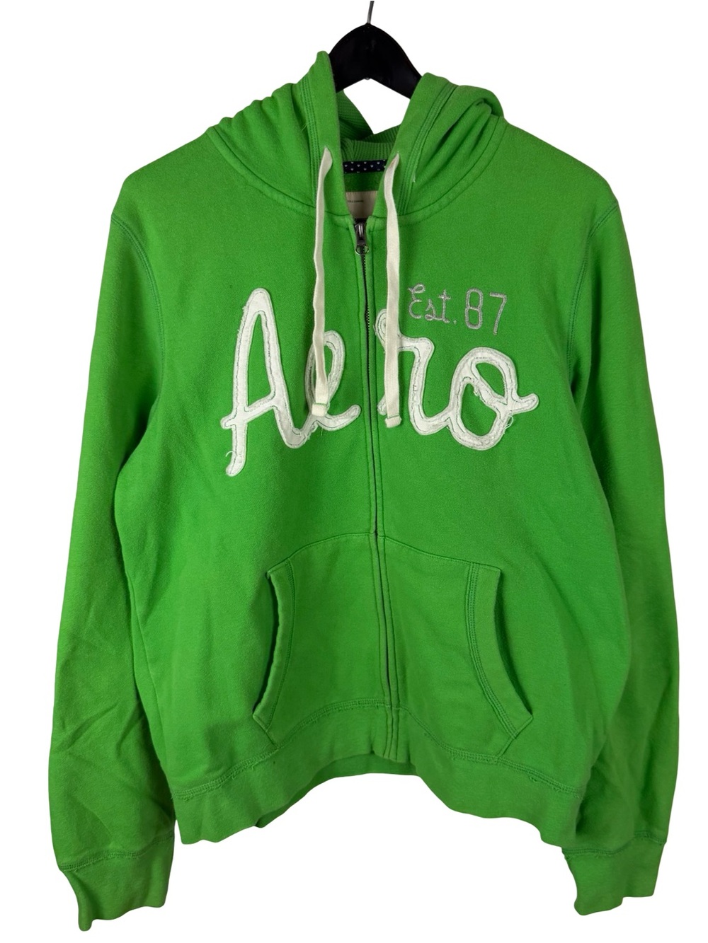 Women’s Y2K Aeropostale New York Script Mall Core Full Zip Hoodie Size 2XL